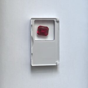 Red Ruby Octagon Step Cut