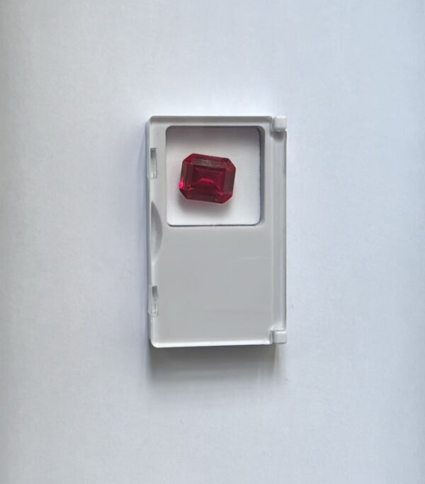 Red Ruby Octagon Step Cut