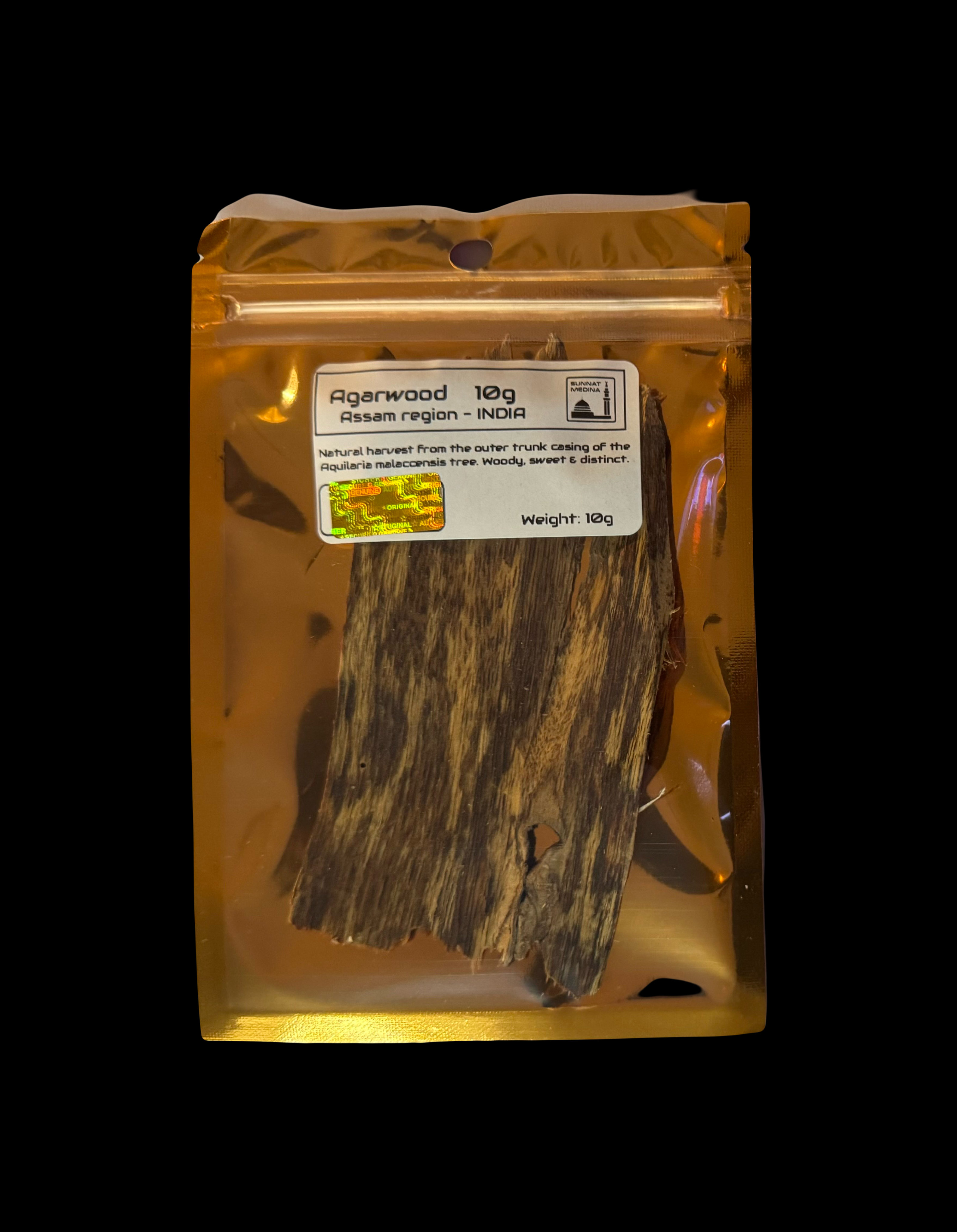 Grade 5 Assam Agarwood Chip (10g)
