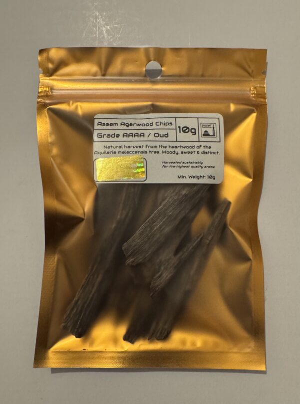 Assam Agarwood Chip GRADE 4 (AAAA) Oud (10g)