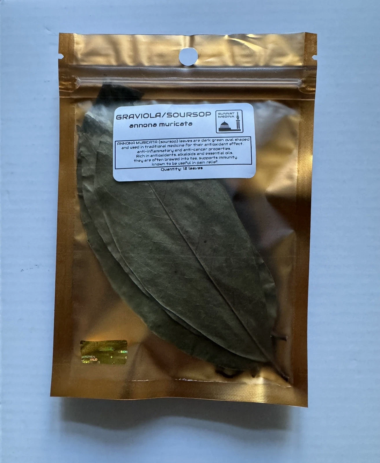 Graviola / Soursop x12 Leaves SUN-DRIED, ORGANIC
