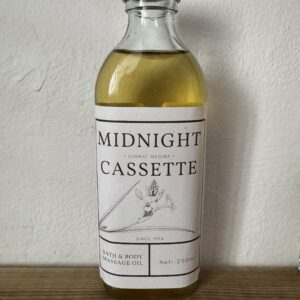 Midnight Cassette 200ml Bath Body Massage Oil Musk Sandalwood Oud