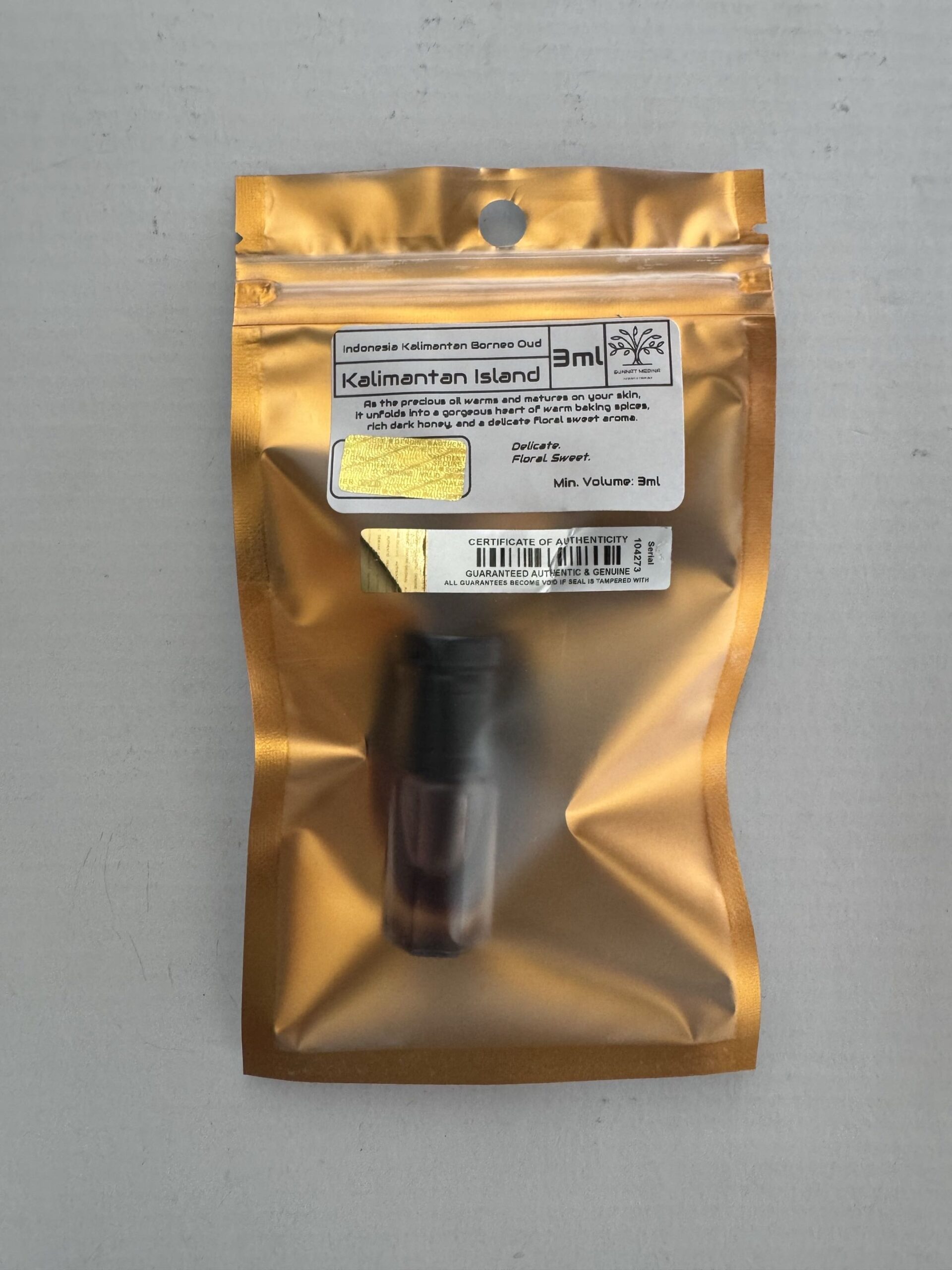 Oud Indonesia Kalimantan Borneo 3ml Perfume Oil Spicy Woody