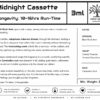 Midnight Cassette Perfume Oil 3ml Tuberose Musk Oud Sandalwood - Image 2